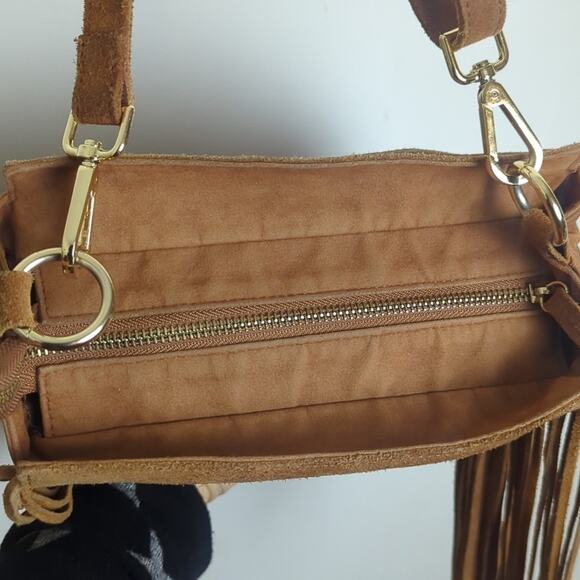 Y2K Suede Boho Western Tassel Crossbody Bag - Picture 11 of 14